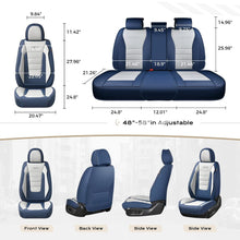 Load image into Gallery viewer, Coverado Front and Back Car Seat Covers Premium Leather Auto Seat Protectors Universal Fit Cars, SUV, Truck