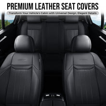 Load image into Gallery viewer, Coverado Premium Leatherette Car Seat Covers Front Seat 2 Seat and Full Set 5 Seat Protectors for SUVs Trucks Cars