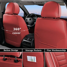 Load image into Gallery viewer, Coverado Front and Back Car Seat Covers Premium Leather Auto Seat Protectors Universal Fit Cars, SUV, Truck