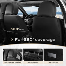 Load image into Gallery viewer, 5 Seats Coverado Car Seat Covers for Cars Front and Rear Full Set with Lumbar Support Premium Leather Waterproof Auto Seat ProtectorsUniversal Fit