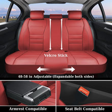 Load image into Gallery viewer, Coverado Front and Back Car Seat Covers Premium Leather Auto Seat Protectors Universal Fit Cars, SUV, Truck
