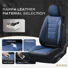 Load image into Gallery viewer, Coverado Front and Back Car Seat Covers Premium Leather Auto Seat Protectors Universal Fit Cars, SUV, Truck