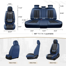 Load image into Gallery viewer, 5 Seats Coverado Car Seat Covers for Cars Front and Rear Full Set with Lumbar Support Premium Leather Waterproof Auto Seat ProtectorsUniversal Fit