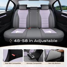 Load image into Gallery viewer, Coverado Front and Back Car Seat Covers Premium Leather Auto Seat Protectors Universal Fit Cars, SUV, Truck