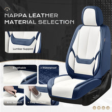Load image into Gallery viewer, 5 Seats Coverado Car Seat Covers for Cars Front and Rear Full Set with Lumbar Support Premium Leather Waterproof Auto Seat ProtectorsUniversal Fit