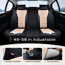 Load image into Gallery viewer, Coverado Front and Back Car Seat Covers Premium Leather Auto Seat Protectors Universal Fit Cars, SUV, Truck