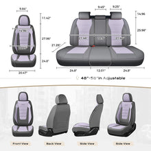 Load image into Gallery viewer, Coverado Front and Back Car Seat Covers Premium Leather Auto Seat Protectors Universal Fit Cars, SUV, Truck