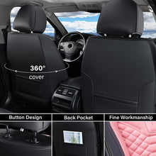 Load image into Gallery viewer, 5 Seats Coverado Car Leather Seat Covers Fashion Front and Rear Leatherette Full Set Water Resistant Universal Fit