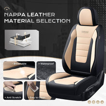 Load image into Gallery viewer, Coverado Front and Back Car Seat Covers Premium Leather Auto Seat Protectors Universal Fit Cars, SUV, Truck