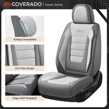 Load image into Gallery viewer, Coverado Front and Back Car Seat Covers Premium Leather Auto Seat Protectors Universal Fit Cars, SUV, Truck