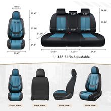 Load image into Gallery viewer, 5 Seats Coverado Car Seat Covers for Cars Front and Rear Full Set with Lumbar Support Premium Leather Waterproof Auto Seat ProtectorsUniversal Fit