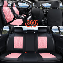 Load image into Gallery viewer, 5 Seats Coverado Car Leather Seat Covers Fashion Front and Rear Leatherette Full Set Water Resistant Universal Fit