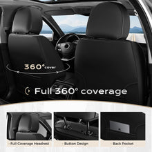 Load image into Gallery viewer, 5 Seats Coverado Car Seat Covers for Cars Front and Rear Full Set with Lumbar Support Premium Leather Waterproof Auto Seat ProtectorsUniversal Fit