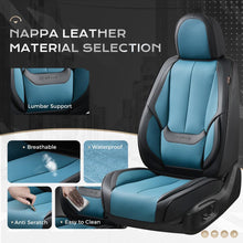 Load image into Gallery viewer, 5 Seats Coverado Car Seat Covers for Cars Front and Rear Full Set with Lumbar Support Premium Leather Waterproof Auto Seat ProtectorsUniversal Fit