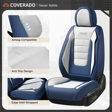 Load image into Gallery viewer, Coverado Front and Back Car Seat Covers Premium Leather Auto Seat Protectors Universal Fit Cars, SUV, Truck