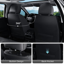 Load image into Gallery viewer, Coverado Premium Leatherette Car Seat Covers Front Seat 2 Seat and Full Set 5 Seat Protectors for SUVs Trucks Cars