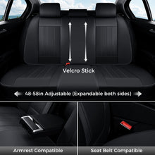 Load image into Gallery viewer, Coverado Premium Leatherette Car Seat Covers Front Seat 2 Seat and Full Set 5 Seat Protectors for SUVs Trucks Cars