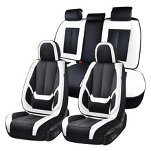 Load image into Gallery viewer, 5 Seats Coverado Car Seat Covers for Cars Front and Rear Full Set with Lumbar Support Premium Leather Waterproof Auto Seat ProtectorsUniversal Fit