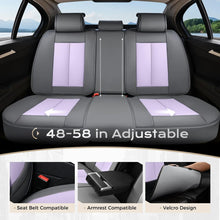 Load image into Gallery viewer, 5 Seats Coverado Car Seat Covers for Cars Front and Rear Full Set with Lumbar Support Premium Leather Waterproof Auto Seat ProtectorsUniversal Fit