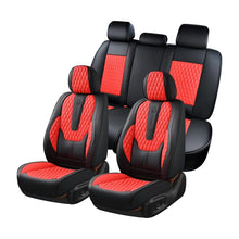 Load image into Gallery viewer, Coverado Front and Rear Car Seat Covers Universal Fit Premium Leather Water Resistant Driver Passenger Auto Seat Protectors Interior Covers