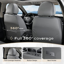 Load image into Gallery viewer, 5 Seats Coverado Car Seat Covers for Cars Front and Rear Full Set with Lumbar Support Premium Leather Waterproof Auto Seat ProtectorsUniversal Fit