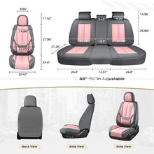 Load image into Gallery viewer, 5 Seats Coverado Car Seat Covers for Cars Front and Rear Full Set with Lumbar Support Premium Leather Waterproof Auto Seat ProtectorsUniversal Fit