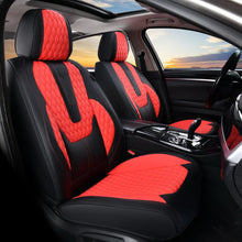 Load image into Gallery viewer, 2 Seats Coverado Front Driver Passenger Car Seat Covers Back Support Premium Leather Waterproof Auto Seat Protectors Universal Fit