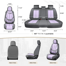 Load image into Gallery viewer, 5 Seats Coverado Car Seat Covers for Cars Front and Rear Full Set with Lumbar Support Premium Leather Waterproof Auto Seat ProtectorsUniversal Fit