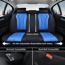 Load image into Gallery viewer, Coverado Front and Back Seat Covers for Cars Premium Leatherette Auto Seat Protectors Water Resistant Universal Fit