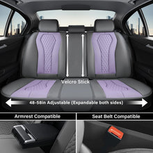 Load image into Gallery viewer, Coverado Front and Back Seat Covers for Cars Premium Leatherette Auto Seat Protectors Water Resistant Universal Fit
