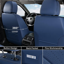 Load image into Gallery viewer, 2 Seats Coverado Front Driver Passenger Car Seat Covers Back Support Premium Leather Waterproof Auto Seat Protectors Universal Fit