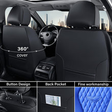 Load image into Gallery viewer, 2 Seats Coverado Front Driver Passenger Premium Leather Front Car Seat Covers Water Resistant Luxury Auto Seat Protectors Universal Fit
