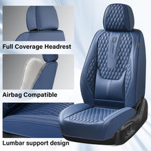 Load image into Gallery viewer, 2 Seats Coverado Front Driver Passenger Car Seat Covers Back Support Premium Leather Waterproof Auto Seat Protectors Universal Fit