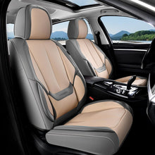 Load image into Gallery viewer, 5 Seats Coverado Car Seat Covers for Cars Front and Rear Full Set with Lumbar Support Premium Leather Waterproof Auto Seat ProtectorsUniversal Fit