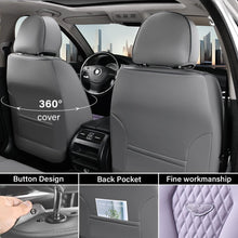 Load image into Gallery viewer, 2 Seats Coverado Front Driver Passenger Premium Leather Front Car Seat Covers Water Resistant Luxury Auto Seat Protectors Universal Fit
