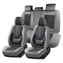 Load image into Gallery viewer, Coverado Front and Rear Car Seat Covers Universal Fit Premium Leather Water Resistant Driver Passenger Auto Seat Protectors Interior Covers