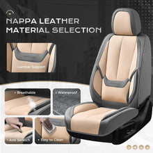 Load image into Gallery viewer, 5 Seats Coverado Car Seat Covers for Cars Front and Rear Full Set with Lumbar Support Premium Leather Waterproof Auto Seat ProtectorsUniversal Fit