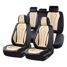Load image into Gallery viewer, Coverado Front and Back Seat Covers for Cars Premium Leatherette Auto Seat Protectors Water Resistant Universal Fit