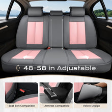 Load image into Gallery viewer, 5 Seats Coverado Car Seat Covers for Cars Front and Rear Full Set with Lumbar Support Premium Leather Waterproof Auto Seat ProtectorsUniversal Fit