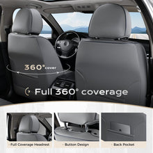Load image into Gallery viewer, 5 Seats Coverado Car Seat Covers for Cars Front and Rear Full Set with Lumbar Support Premium Leather Waterproof Auto Seat ProtectorsUniversal Fit