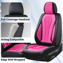 Load image into Gallery viewer, Coverado Front and Back Seat Covers for Cars Premium Leatherette Auto Seat Protectors Water Resistant Universal Fit