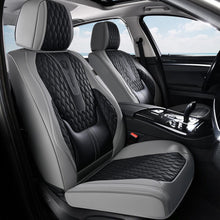 Load image into Gallery viewer, 2 Seats Coverado Front Driver Passenger Car Seat Covers Back Support Premium Leather Waterproof Auto Seat Protectors Universal Fit