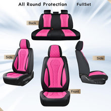 Load image into Gallery viewer, Coverado Front and Back Seat Covers for Cars Premium Leatherette Auto Seat Protectors Water Resistant Universal Fit
