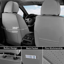 Load image into Gallery viewer, 2 Seats Coverado Front Driver Passenger Car Seat Covers Back Support Premium Leather Waterproof Auto Seat Protectors Universal Fit