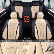 Load image into Gallery viewer, 2 Seats Coverado Front Driver Passenger Premium Leather Front Car Seat Covers Water Resistant Luxury Auto Seat Protectors Universal Fit
