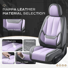 Load image into Gallery viewer, 5 Seats Coverado Car Seat Covers for Cars Front and Rear Full Set with Lumbar Support Premium Leather Waterproof Auto Seat ProtectorsUniversal Fit
