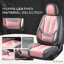 Load image into Gallery viewer, 5 Seats Coverado Car Seat Covers for Cars Front and Rear Full Set with Lumbar Support Premium Leather Waterproof Auto Seat ProtectorsUniversal Fit