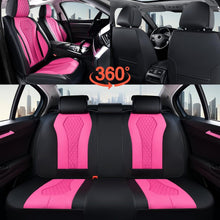 Load image into Gallery viewer, Coverado Front and Back Seat Covers for Cars Premium Leatherette Auto Seat Protectors Water Resistant Universal Fit