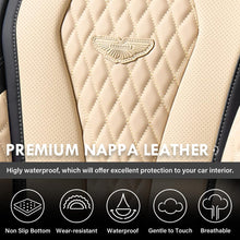 Load image into Gallery viewer, 5 Seats Coverado Car Seat Covers Front and Rear Seat Full Set Premium Leather Seat Protector Universal Fit