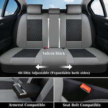 Load image into Gallery viewer, Coverado Front and Rear Car Seat Covers Universal Fit Premium Leather Water Resistant Driver Passenger Auto Seat Protectors Interior Covers